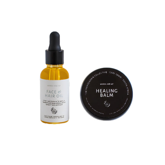 Mini Face & Hair Oil + Healing Balm Duo